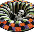 Front view of the Boneshade Illusion Rug, showing its printed 3D illusion design