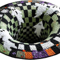 Front view of the Wraithveil Illusion Rug, showing its printed 3D illusion design