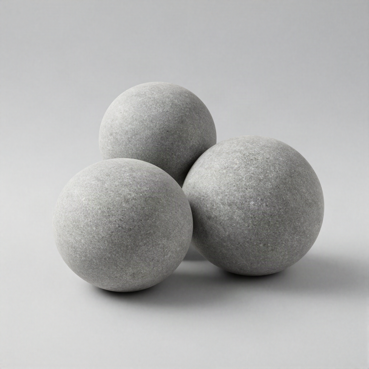 Faux Stone Sphere Set of 3