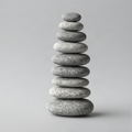 Stacked Stone Cairn Sculpture