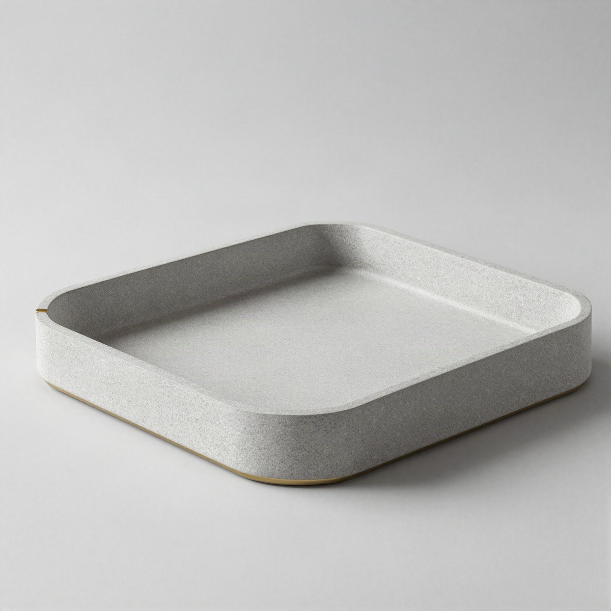 Faux Shagreen Rectangular Tray