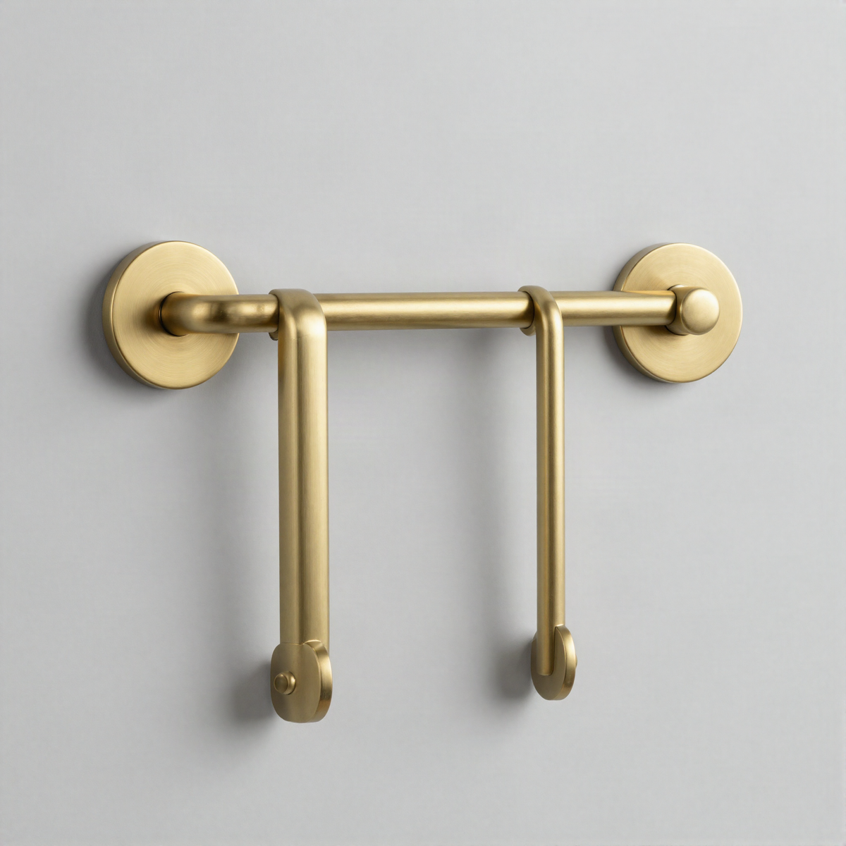 Brass Curtain Holdbacks Pair