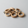 Wooden Curtain Rings with Clips