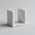 Marble Cube Bookends Pair