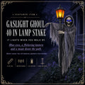 Hooded Lantern Ghoul Stake, studio packshot on white