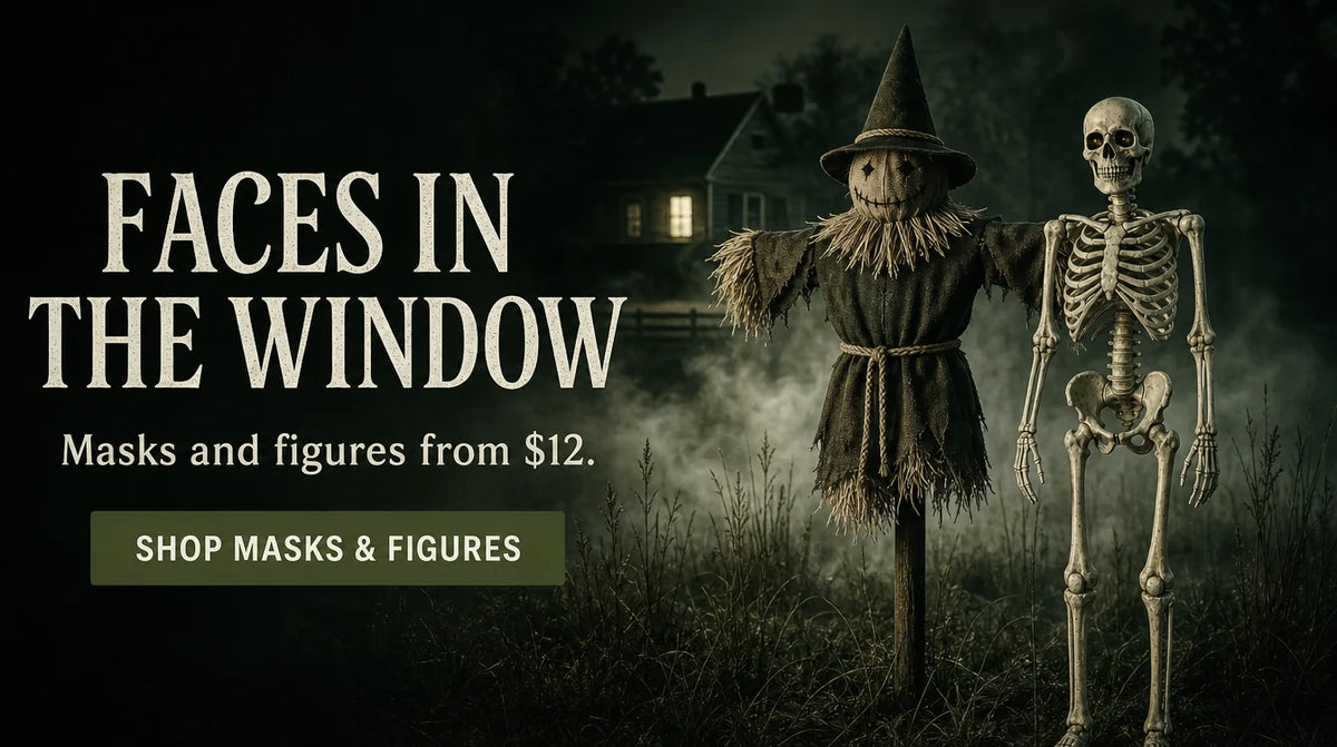 FACES IN THE WINDOW. Masks and figures from $12. SHOP MASKS AND FIGURES